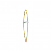 Σταυρός με Διαμάντια Χρυσός και Λευκόχρυσος Κ18 - 13087