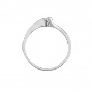 Δαχτυλίδι Μονόπετρο με Διαμάντι Λευκόχρυσος Κ18-16022