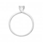 Δαχτυλίδι Μονόπετρο με Διαμάντι Λευκόχρυσος Κ18 - 16031