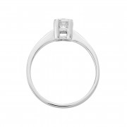 Δαχτυλίδι Μονόπετρο με Ζιργκόν Λευκόχρυσος Κ14 - 16034