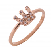 Δαχτυλίδι Κολρωνα με Ζιργκόν Ροζ Χρυσός Κ9 - 16055