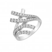Δαχτυλίδι με Διαμάντια Λευκόχρυσος Κ18 - 06448