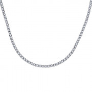 Κολιέ με Διαμάντια Λευκόχρυσος Κ18 - 06511