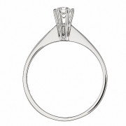 Δαχτυλίδι Μονόπετρο με Διαμάντι Λευκόχρυσος Κ18 - 070091R