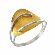 Δαχτυλίδι Δίχρωμο Κ14 - 07380