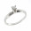 Δαχτυλίδι Μονόπετρο με Διαμάντι Λευκόχρυσος Κ18 - 04150