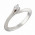 Δαχτυλίδι Μονόπετρο με Διαμάντι Λευκόχρυσος Κ18 - 04152