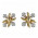 Σκουλαρίκια με Διαμάντια Δίχρωμα Κ18 - 09053