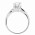 Δαχτυλίδι Μονόπετρο με Ζιργκόν Λευκόχρυσος Κ14 - 09070