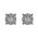 Σκουλαρίκια με Διαμάντια Λευκόχρυσος Κ18 - 10068E