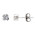 Σκουλαρίκια Μονόπετρα με Διαμάντια Λευκόχρυσος Κ18 - 110151E