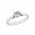 Δαχτυλίδι Μονόπετρο με Διαμάντι Λευκόχρυσος Κ18 - 11029