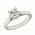 Δαχτυλίδι Μονόπετρο με Διαμάντι Λευκόχρυσος Κ18 - 11030