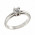 Δαχτυλίδι Μονόπετρο με Διαμάντι Λευκόχρυσος Κ18 - 11035