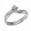 Δαχτυλίδι Μονόπετρο με Διαμάντι Λευκόχρυσος Κ18 - 11390E