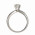 Δαχτυλίδι Μονόπετρο με Διαμάντι Λευκόχρυσος Κ18 - 11390E
