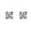 Σκουλαρίκια Μονόπετρα με Διαμάντια Λευκόχρυσος Κ18 - 31102