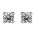 Σκουλαρίκια Μονόπετρα με Διαμάντια Λευκόχρυσος Κ18 - 31105A