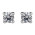 Σκουλαρίκια Μονόπετρα με Διαμάντια Λευκόχρυσος Κ18 - 31105C