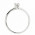 Δαχτυλίδι Μονόπετρο με Διαμάντι Λευκόχρυσος Κ18 - 912843R
