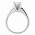 Δαχτυλίδι Μονόπετρο με Ζιργκόν Λευκόχρυσος Κ14 - 92054