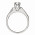 Δαχτυλίδι Μονόπετρο με Ζιργκόν Λευκόχρυσος Κ14 - 92056