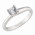 Δαχτυλίδι Μονόπετρο με Ζιργκόν Λευκόχρυσος Κ14 - 92064