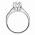 Δαχτυλίδι Μονόπετρο με Ζιργκόν Λευκόχρυσος Κ14 - 92231