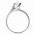 Δαχτυλίδι Μονόπετρο με Ζιργκόν Λευκόχρυσος Κ14 - 92257