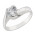 Δαχτυλίδι Μονόπετρο με Ζιργκόν Λευκόχρυσος Κ14 - 92270