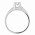Δαχτυλίδι Μονόπετρο με Ζιργκόν Λευκόχρυσος Κ14 - 92281