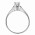 Δαχτυλίδι Μονόπετρο με Ζιργκόν Λευκόχρυσος Κ14 - 92312