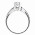 Δαχτυλίδι Μονόπετρο με Ζιργκόν Λευκόχρυσος Κ14 - 92313