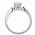 Δαχτυλίδι Μονόπετρο με Ζιργκόν Λευκόχρυσος Κ14 - 92315