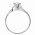 Δαχτυλίδι Μονόπετρο με Ζιργκόν Λευκόχρυσος Κ14 - 92317