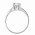 Δαχτυλίδι Μονόπετρο με Ζιργκόν Λευκόχρυσος Κ14 - 92320