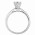 Δαχτυλίδι Μονόπετρο με Ζιργκόν Λευκόχρυσος Κ14 - 92508