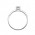 Δαχτυλίδι Μονόπετρο με Διαμάντια Λευκόχρυσος Κ18 - 13072