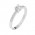 Δαχτυλίδι Μονόπετρο με Διαμάντια Λευκόχρυσος Κ18 - 13077