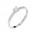 Δαχτυλίδι Μονόπετρο με Διαμάντια Λευκόχρυσος Κ18 - 13062