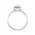 Δαχτυλίδι Μονόπετρο με Διαμάντια Λευκόχρυσος Κ18 - 13076