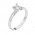 Δαχτυλίδι Μονόπετρο με Διαμάντι Λευκόχρυσος Κ18 - 13078
