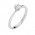 Δαχτυλίδι Μονόπετρο με Διαμάντι Λευκόχρυσος Κ18 - 13064