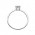 Δαχτυλίδι Μονόπετρο με Διαμάντι Λευκόχρυσος Κ18 - 13064