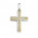 Σταυρός με Ζιργκόν Δίχρωμος Κ14 - 13053CZ