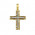 Σταυρός με Ζιργκόν Δίχρωμος Κ14 - 13055CZ