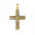 Σταυρός με Ζιργκόν Δίχρωμος Κ14 - 13056CZ