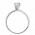 Δαχτυλίδι Μονόπετρο με Διαμάντι Λευκόχρυσος Κ18 - 06339