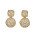 Σκουλαρίκια με Ζιργκόν Χρυσός Κ14 - 09100