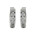 Σκουλαρίκια με Ζιργκόν Λευκόχρυσος Κ14 - 06297